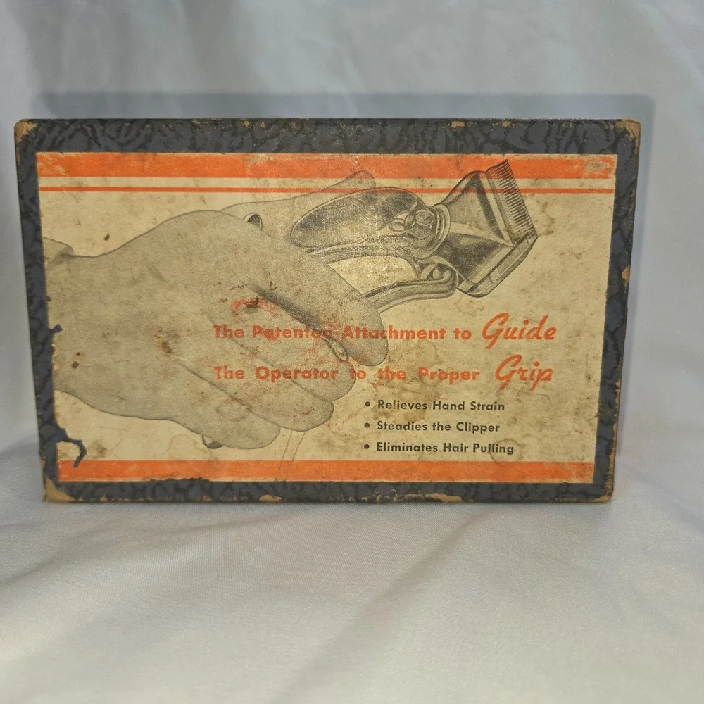 Vintage Oster No. 000 Guide Grip Manual Hair Trimmer Barber Clipper with Box